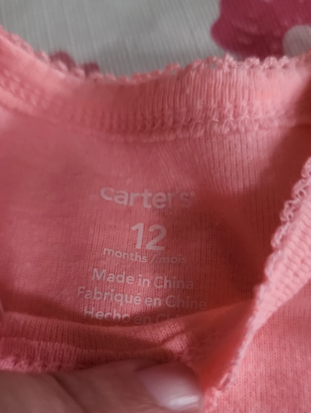 9-12 Month Baby Girls' Peach Heart Bodysuit & Indigo Shorts Set